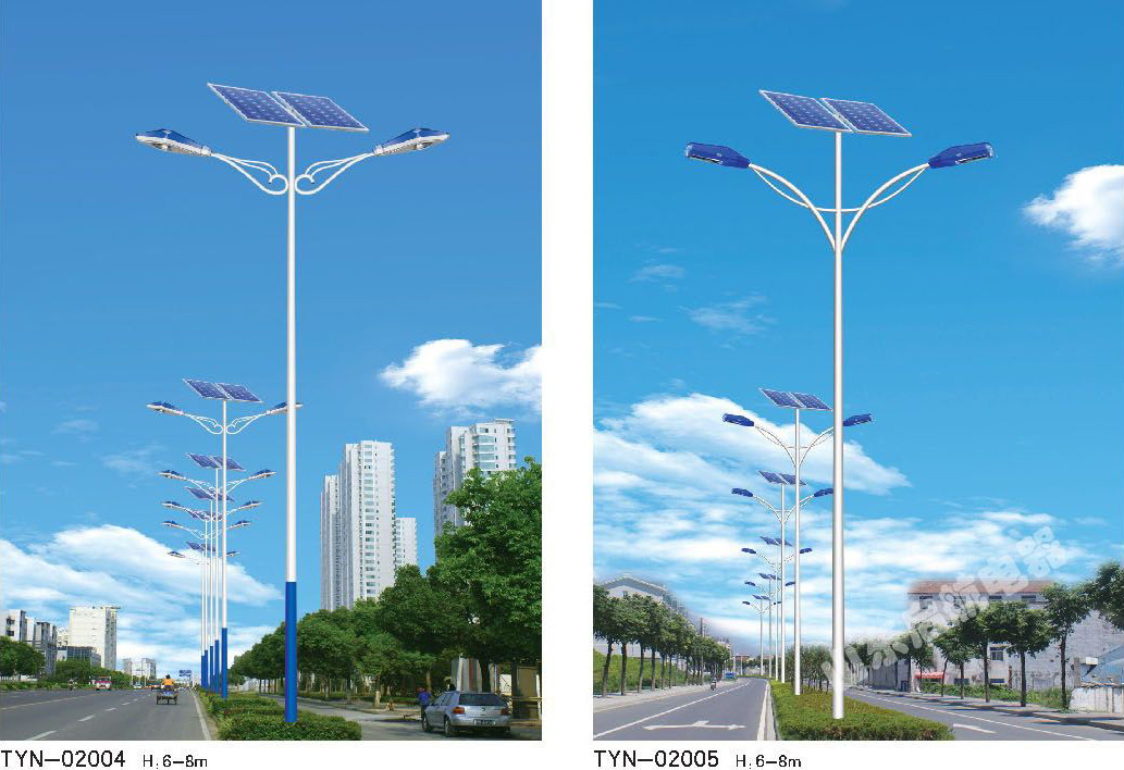 山東太陽能雙頭路燈 山東太陽能雙頭路燈